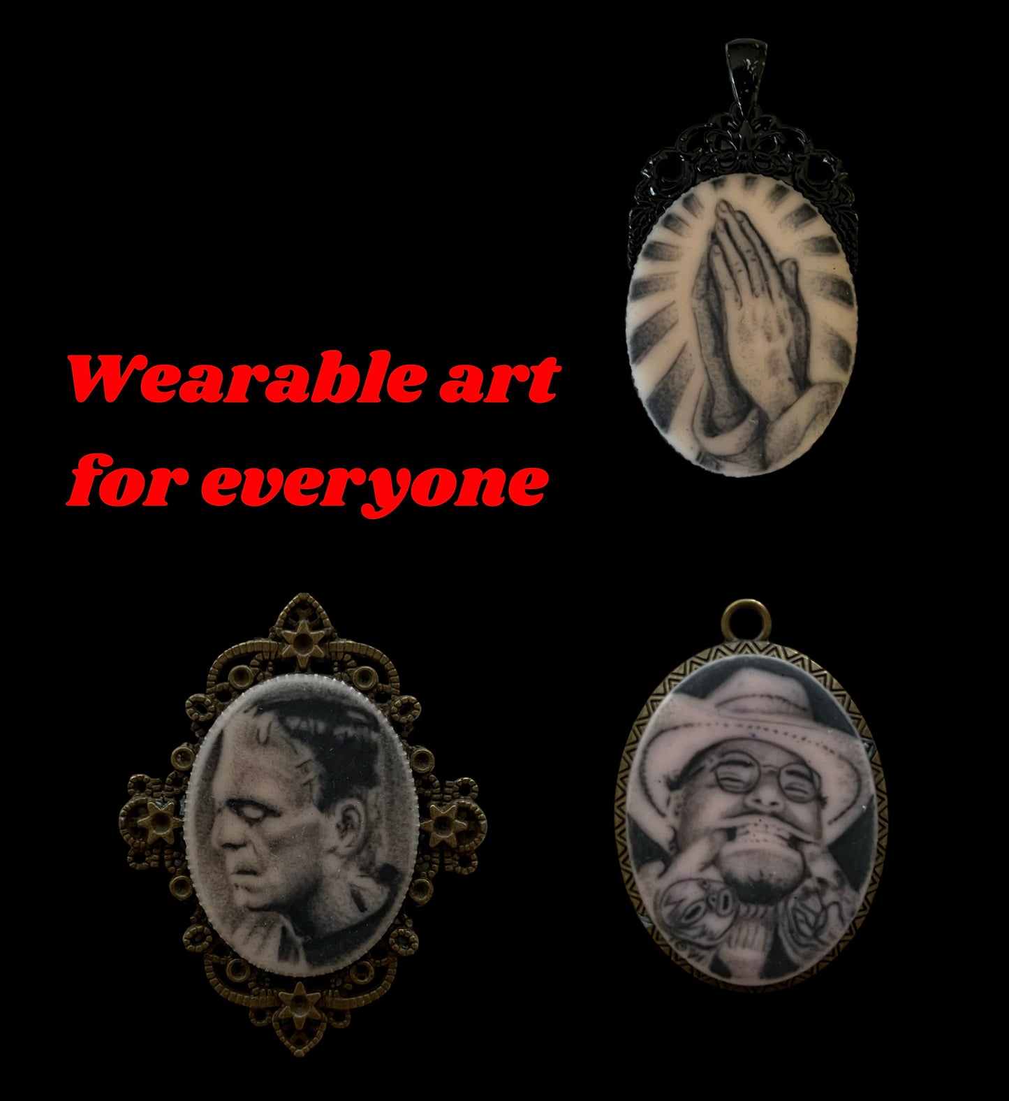 Tattooable pendant 2 pack